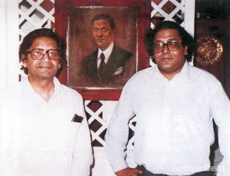 Shiva Naipaul with his brother, V.S.Naipaul