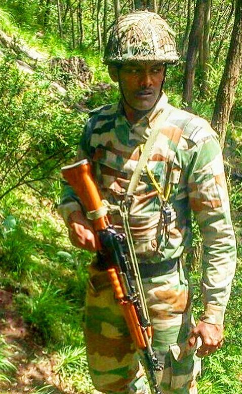 Siddharth during his time in the Indian Army