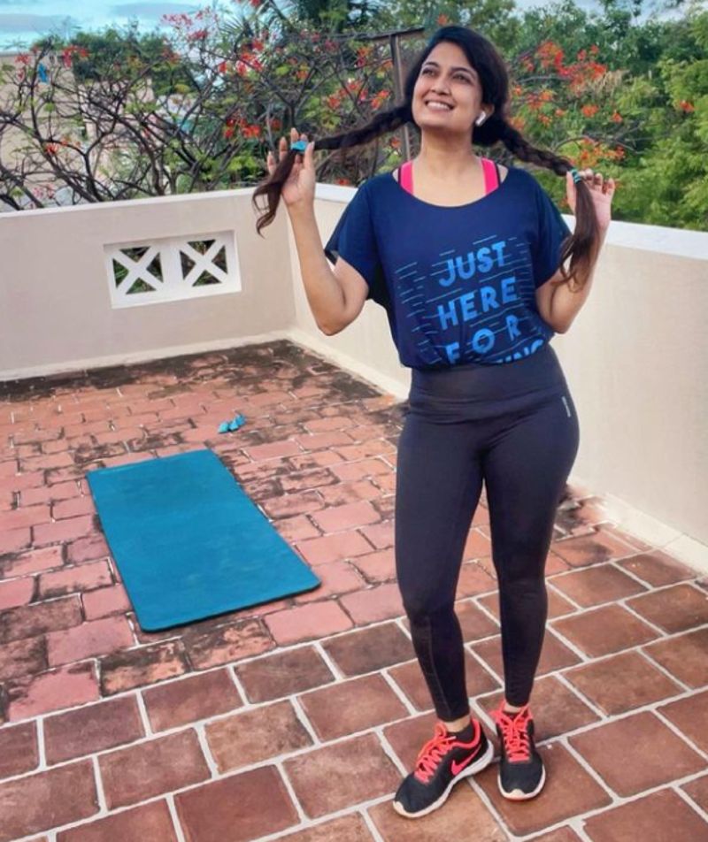 Soundarya working out
