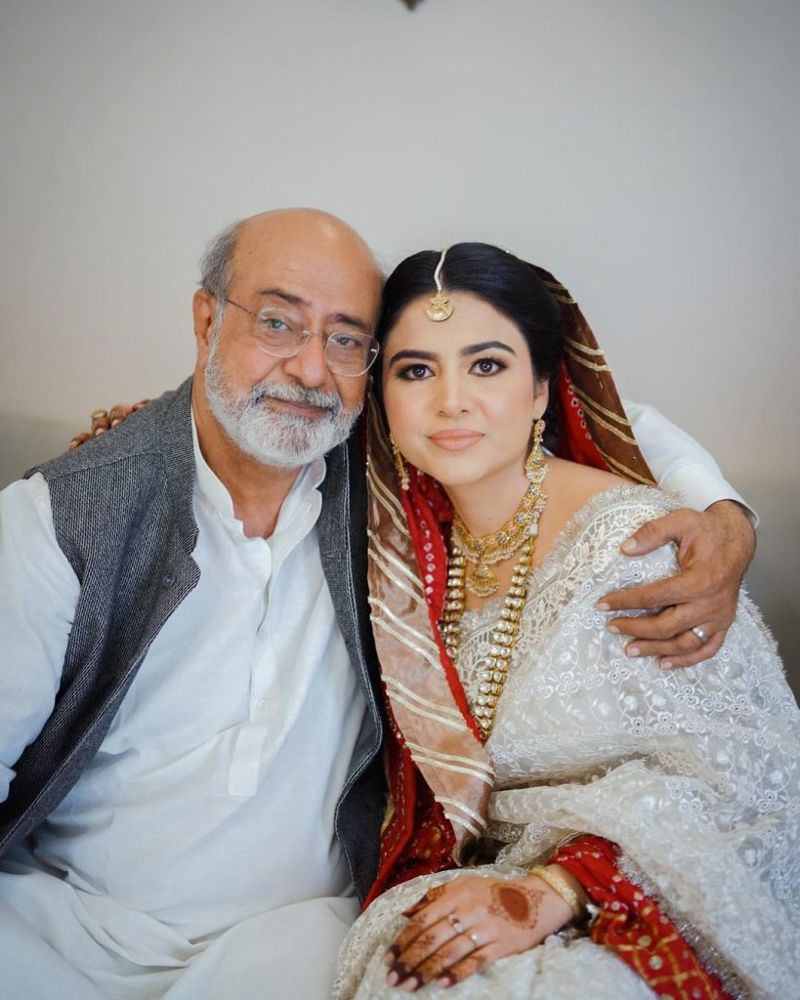 Syed with her daughter Urooj