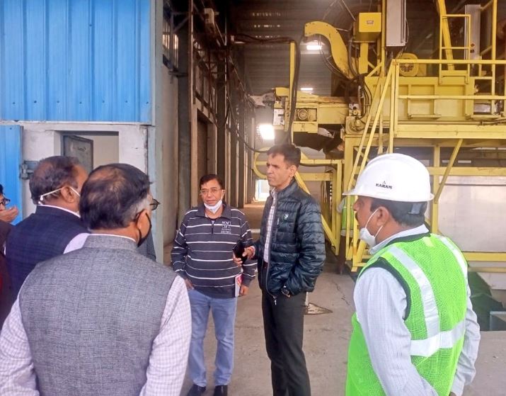 Udit Prakash Rai as the CEO of Delhi jal Board on his visit to Nilothi Sewage Treatment Plant