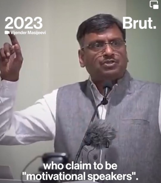 Vijendra Singh Chauhan's lecture on Brut India website