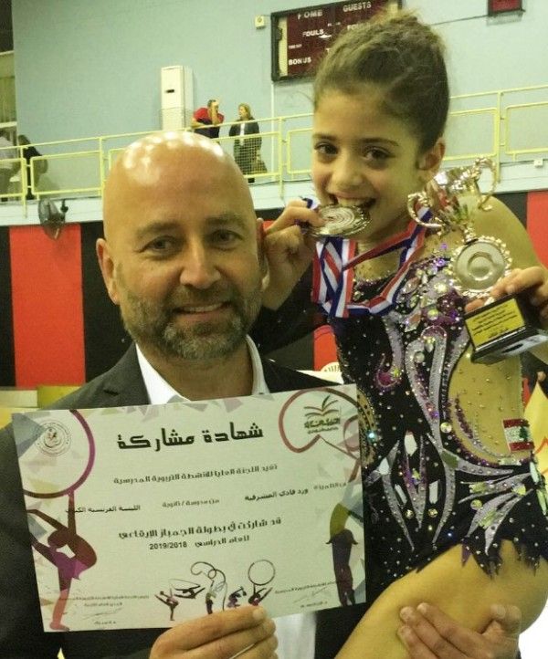 Ward Musharafieh with her father, Fadi Musharafieh