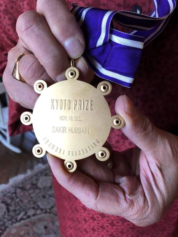 Zakir Hussain's Kyoto Prize Medal