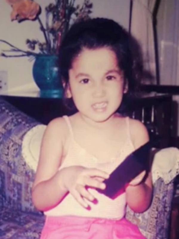 A childhood image of Aaliyah Qureishi