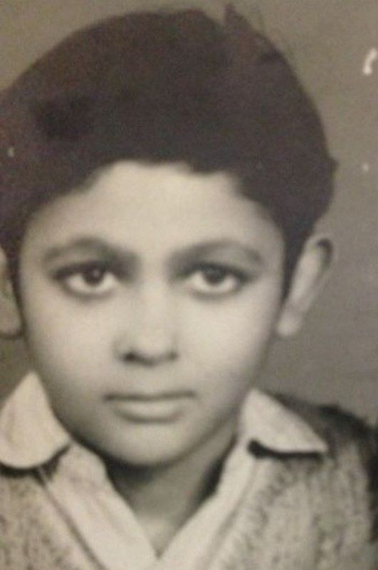 A childhood image of Akhil Mishra