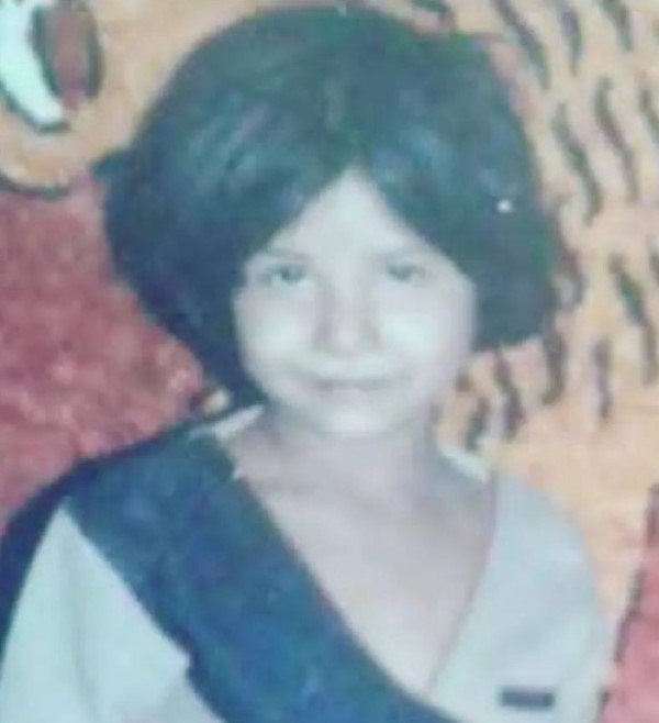 A childhood image of Soma Rathod