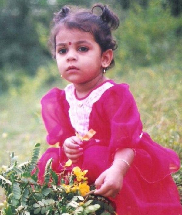 A childhood picture of Mounima Bhatla