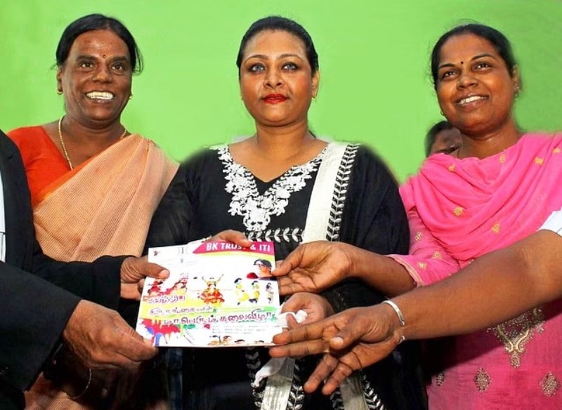 A photo of Shakeela taken with transgender activists at the National Transgender Cultural Fest
