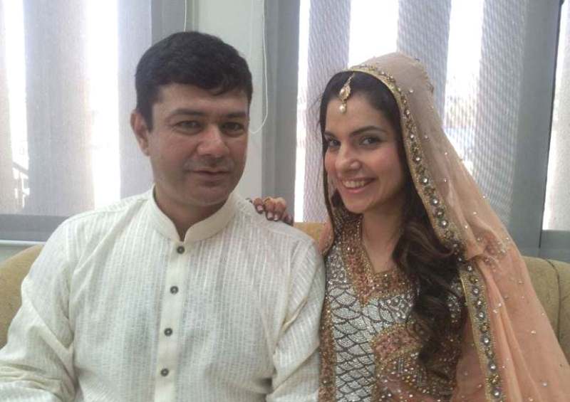 A picture of Kiran Khan's second marriage