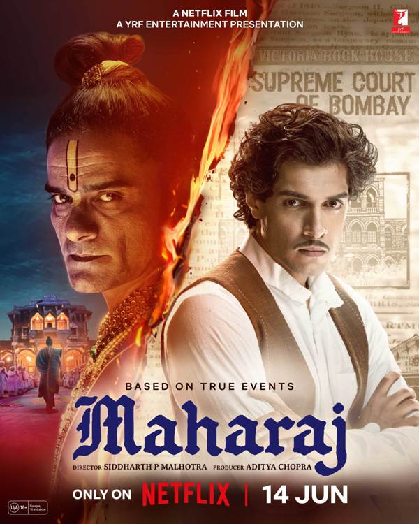 A poster of Junaid Khan's debut film, Maharaj