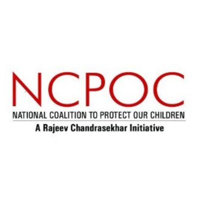 A poster of the National Coalition to Protect Our Children initiative by Rajeev Chandrasekhar