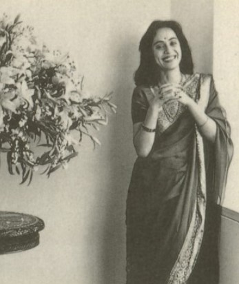 A young Gita Mehta