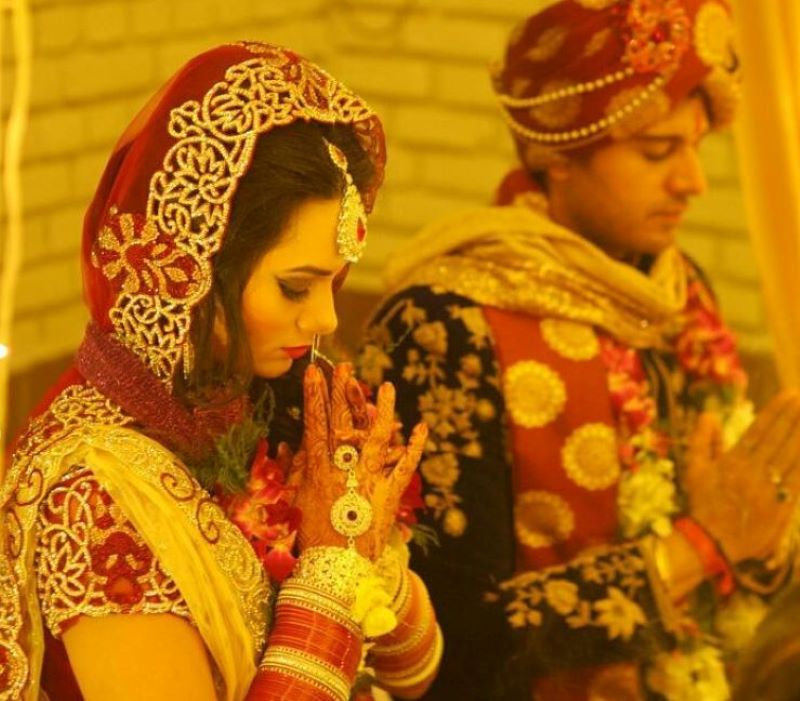 Akanksha Chamola on her wedding