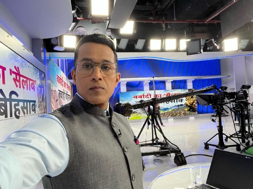 Anand Narasimhan in the CNN News18 studio