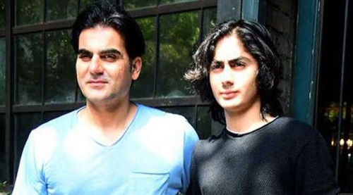 Arhaan Khan with his father