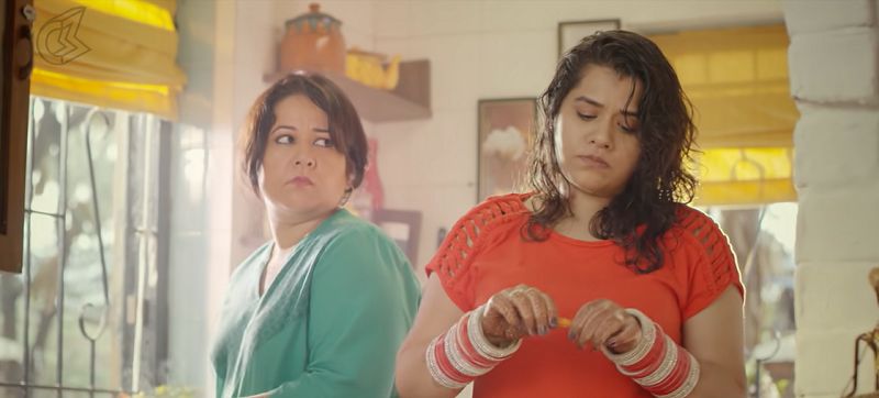 Ayesha Raza Mishra (left) in the short film Khaane Mein Kya Hai