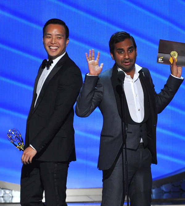 Aziz Ansari wins the Emmy Award with Alan Yang