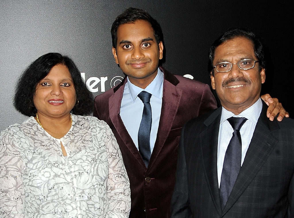 Aziz Ansari with his parents