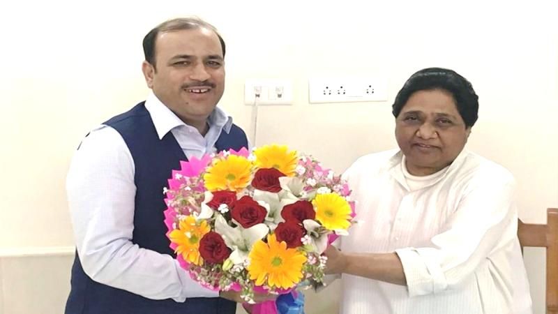 BSP supremo Mayawati welcomed Kunwar Danish Ali to the party