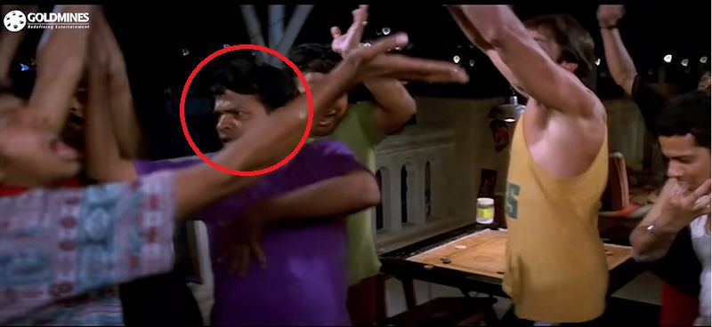 Bharat Jadhav in the film 'Vaastav The Reality'