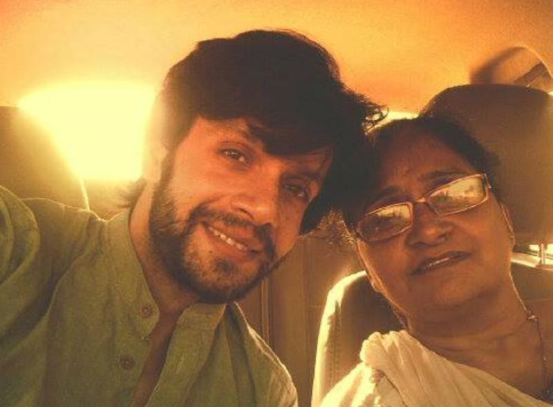 Bhuvnesh Mann with his mother