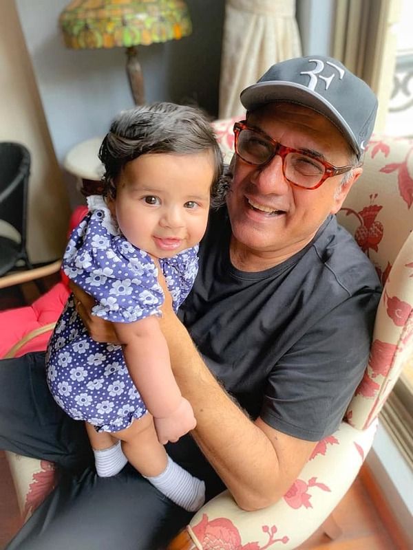 Boman Irani with his granddaughter, Sysha