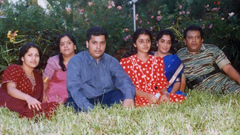 Charles Anthony Prabhakaran with his family