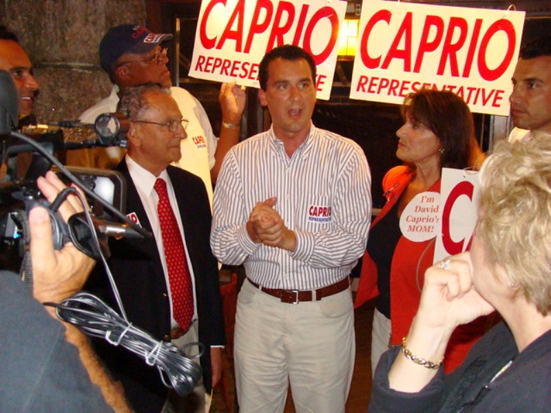 David Caprio campaigning for 2010 Rhode Island House of Representatives elections