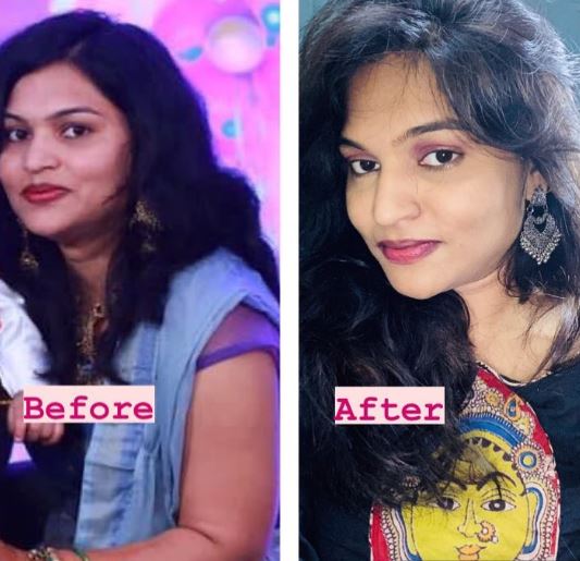 Debashri Rayaguru's Before and After picture