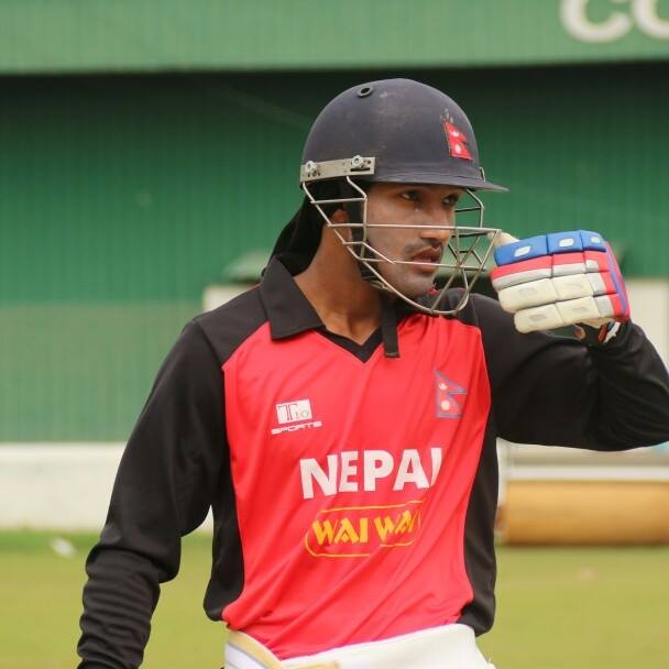 Dipendra Singh Airee during an ODI match