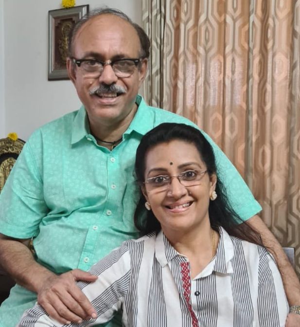 G Suresh Kumar with his wife
