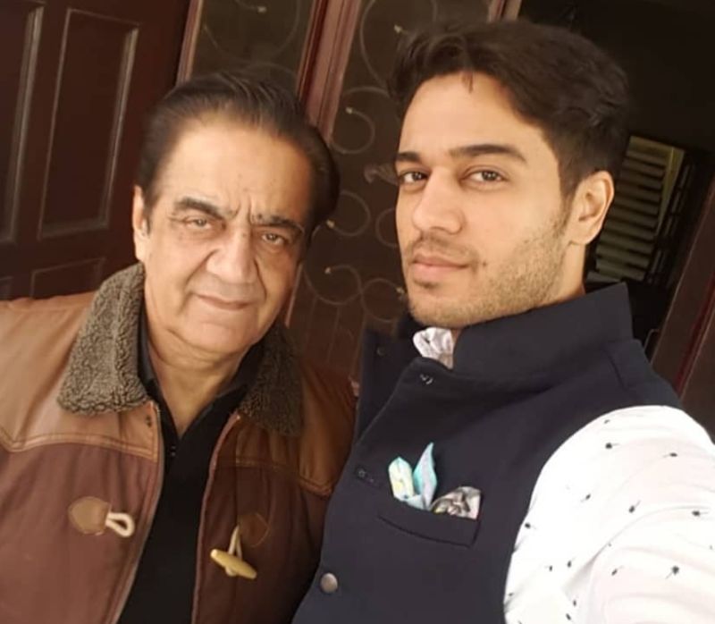 Gaurav with his father