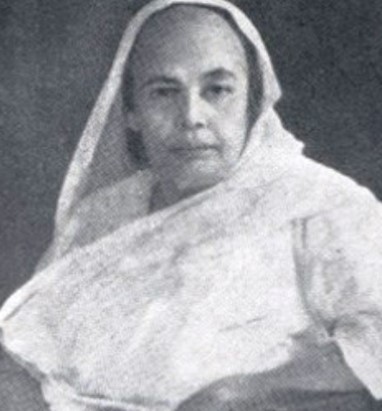 A picture of great-grandmother of Chandra Kumar Bose, Prabhabati Bose