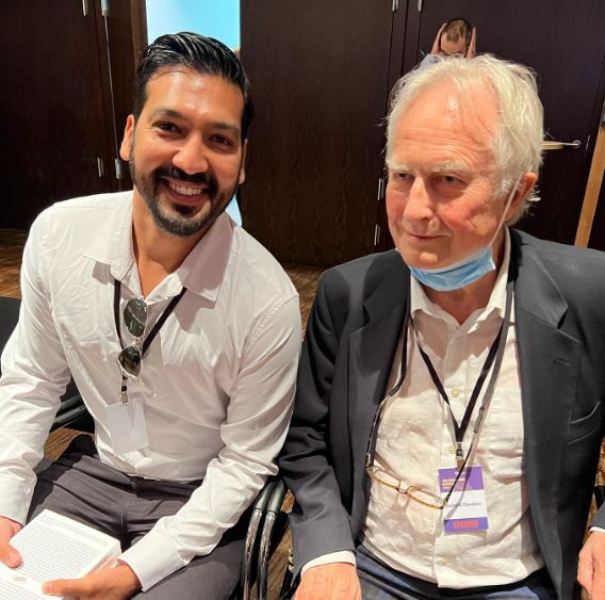 Harris Sultan with Richard Dawkins
