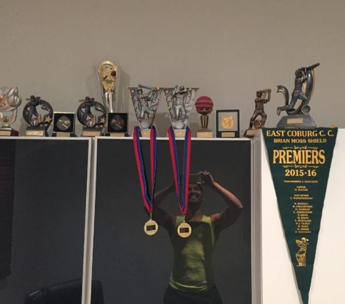 Harris Sultan's trophy cabinet