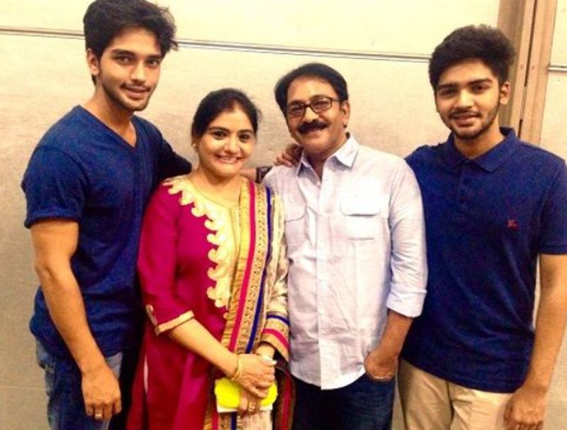 Harsh Rajput with his family