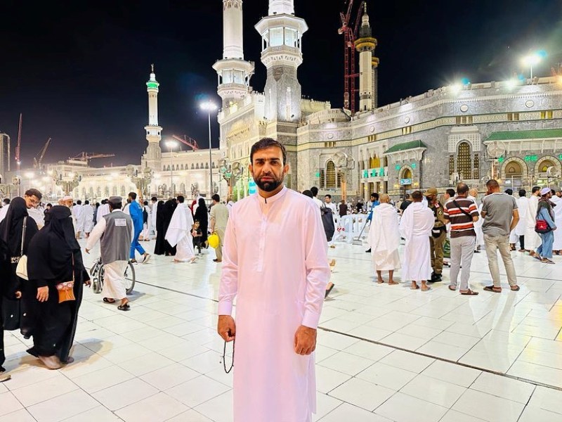 Iftikhar Ahmed during Hajj