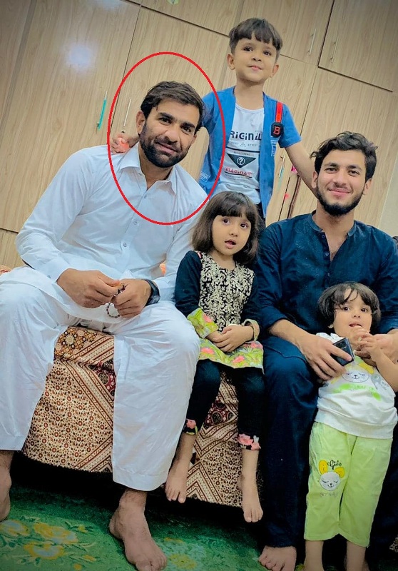 Iftikhar Ahmed with his family