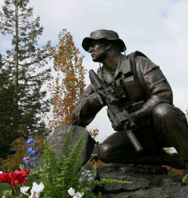 James Suh's statue in California