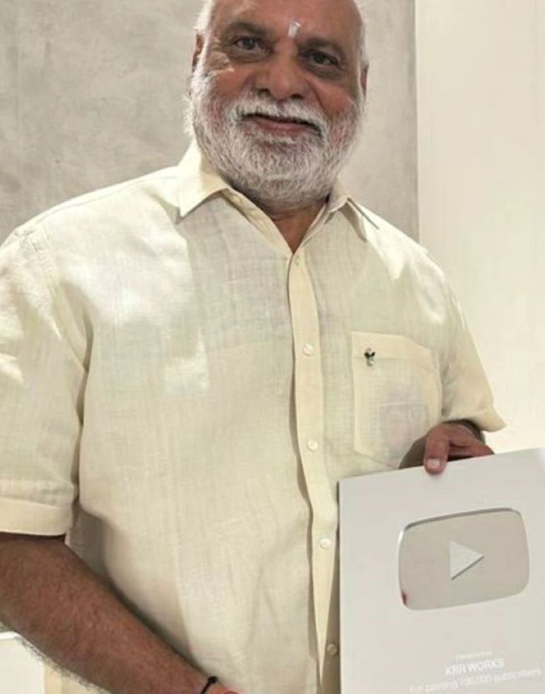 K. Raghavendra Rao with YouTube play button