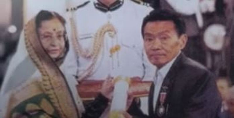 Kedar Nath Gurung was honoured with the award of Padma Shri by the Government of India