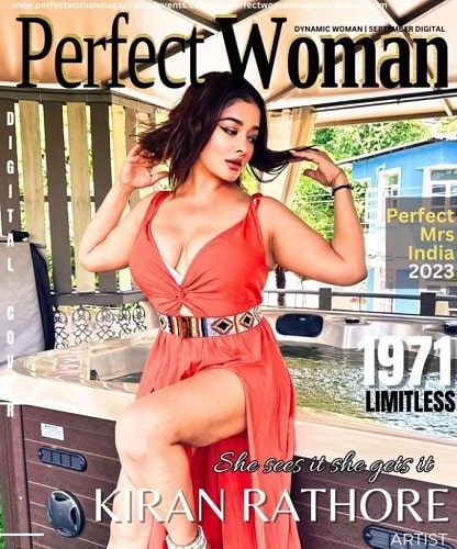 Kiran Rathod featured on a magazine cover