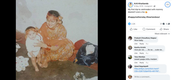 Kriti Kharbanda's Facebook post about her childhood trip to Vaishno Devi
