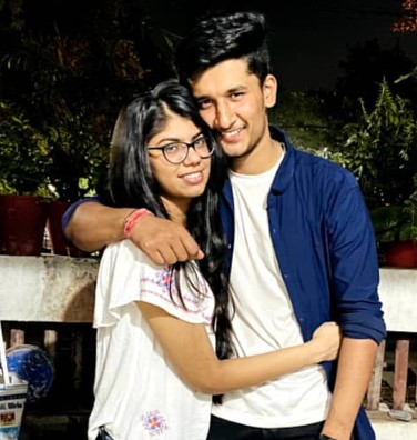 Kunal Rathore with his sister