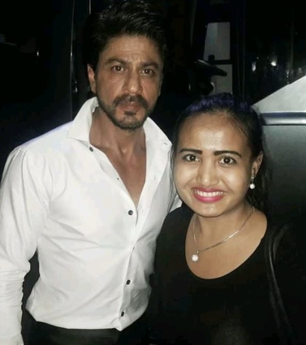 Lina Mukherjee with Shah Rukh Khan