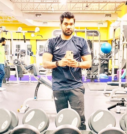 Lucky Singh at a gym