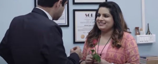 Mallika Dua in a still from the Indian TV sitcom 'The Office'