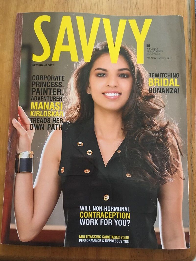 Manasi Kirloskar featured on the cover of a magazine