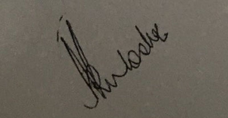 Manasi Kirloskar's signature